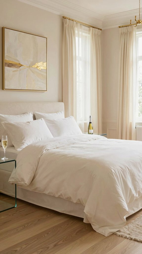luxurious soft champagne serenity