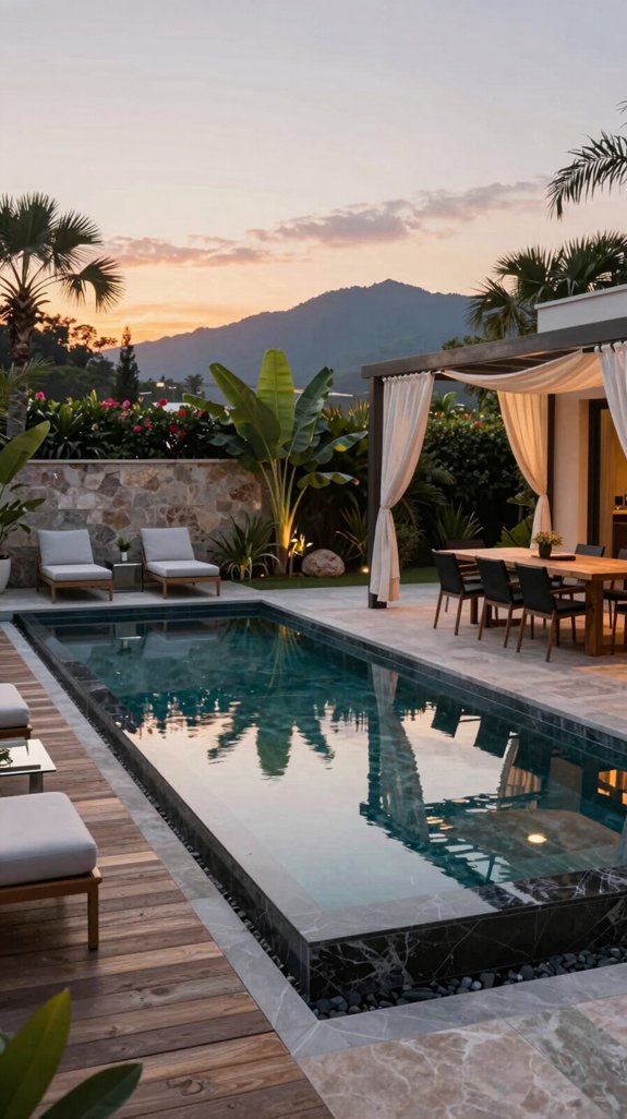 luxury pool style selection