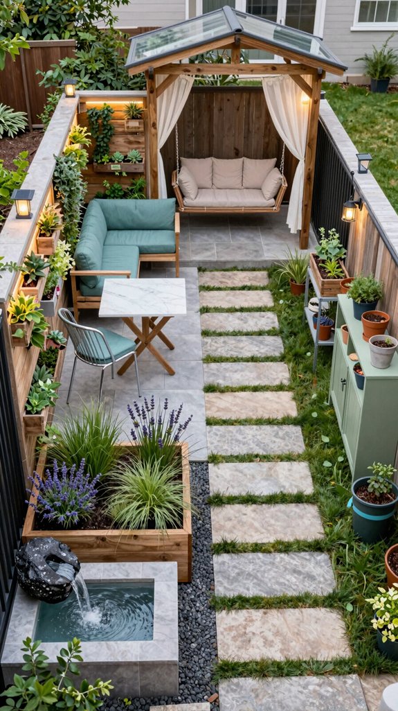 maximize small backyard space