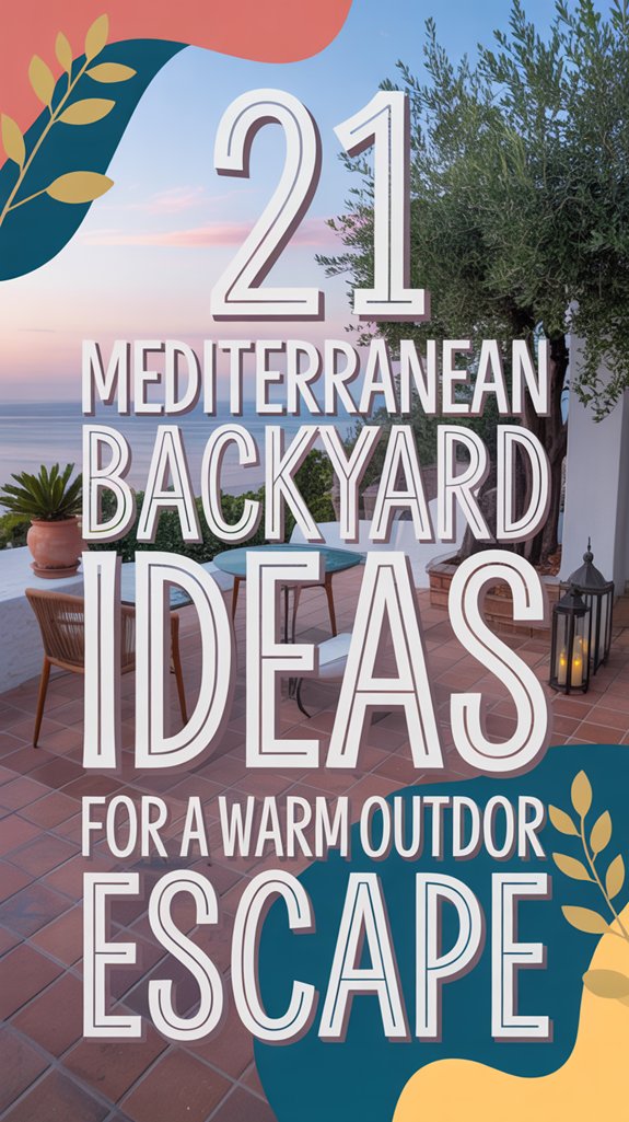 mediterranean backyard warm escape