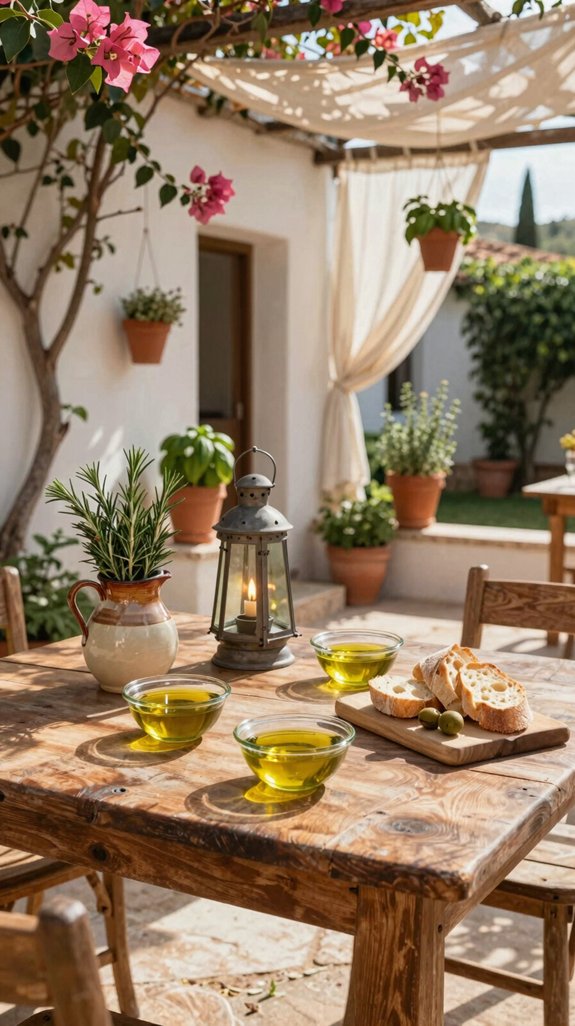 mediterranean olive oil tasting corner