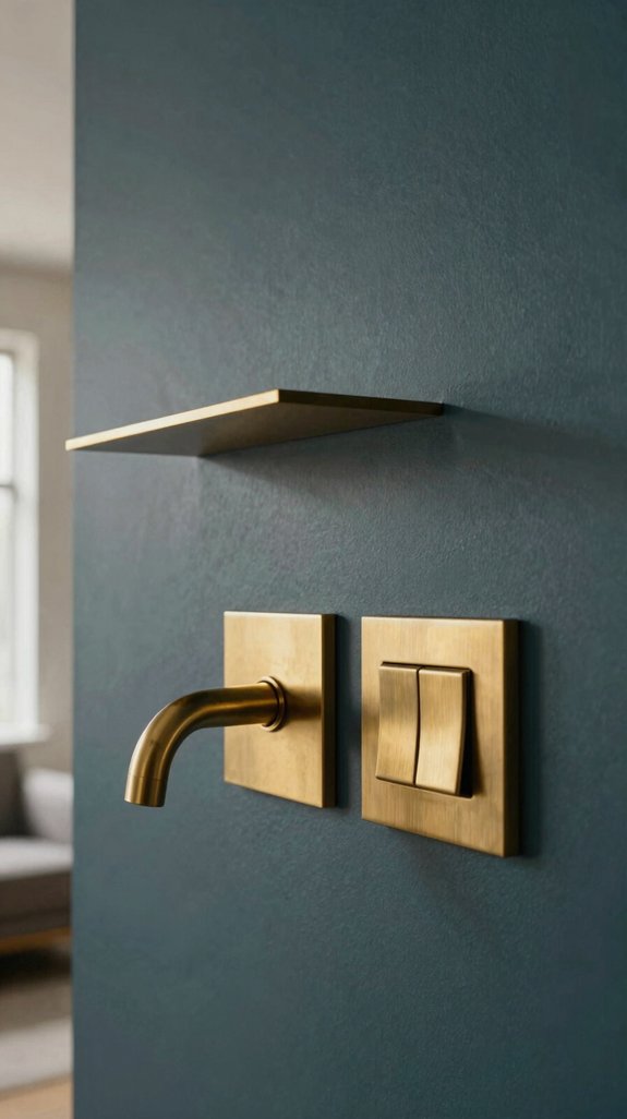 metallic depth enhancing fixtures