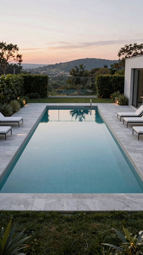 minimalist rectangular pool designminimalist rectangular pool design