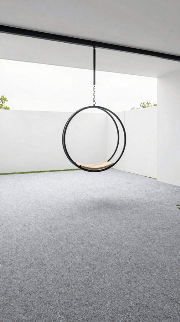 minimalist swing on turf