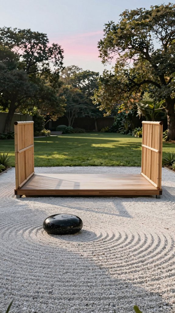 minimalist zen garden retreat