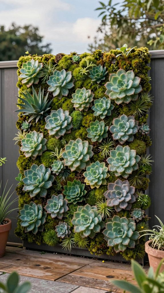 modular drought tolerant living wall