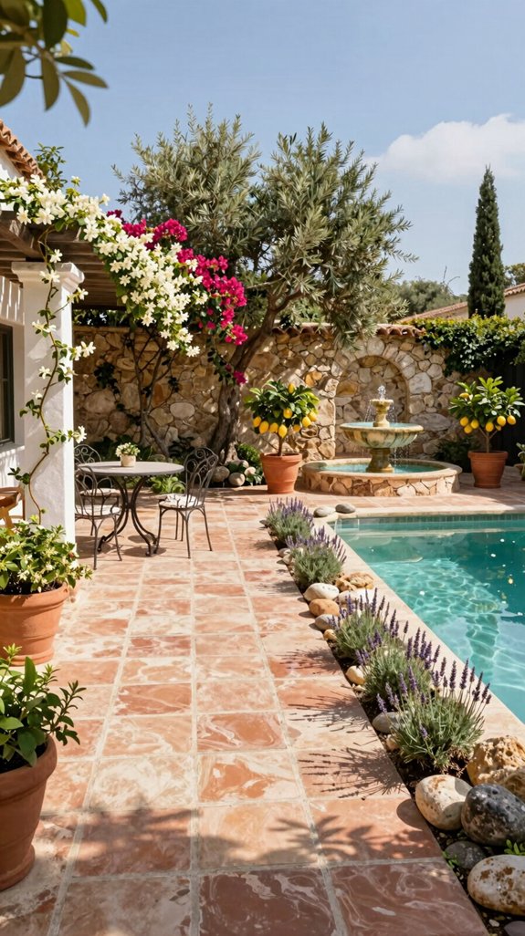 modular mediterranean backyard zoning