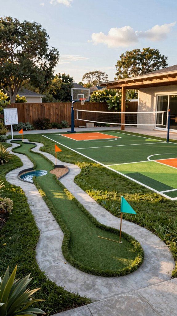 modular mini golf sports court