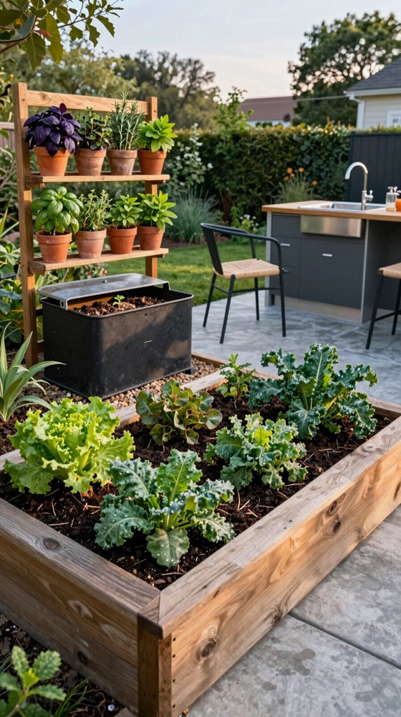 modular raised bed kitchen garden