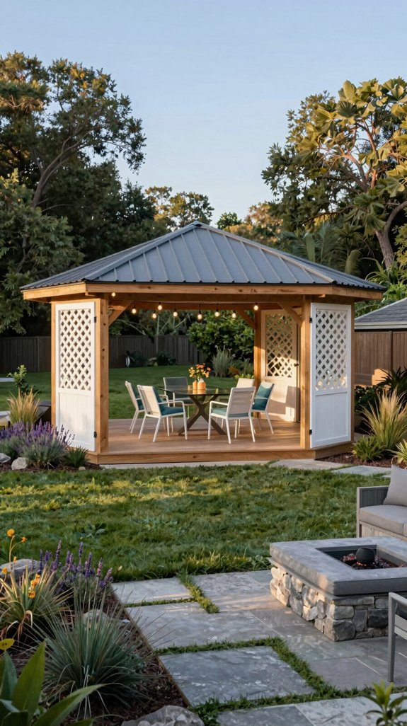 modular weatherproof outdoor pavilion