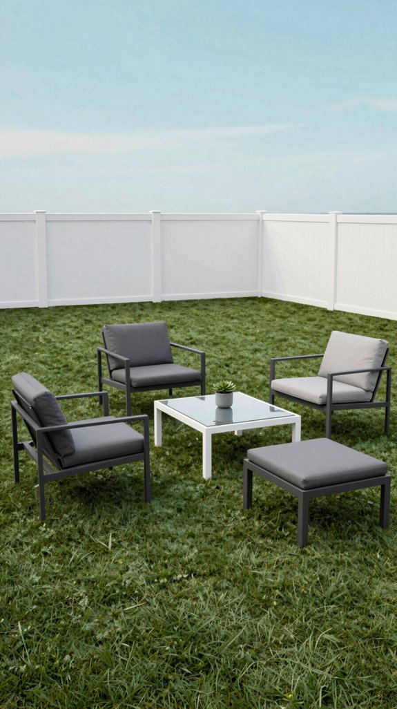 monochrome turf furniture design