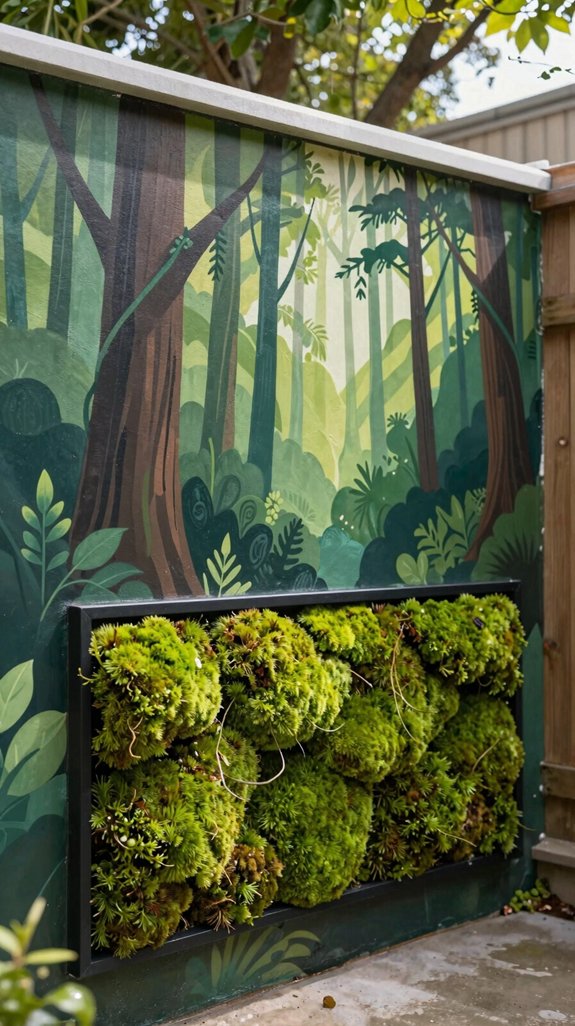 moss panel green wall