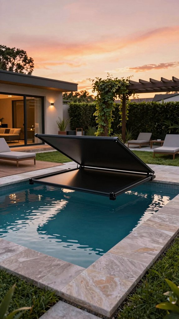 motorized retractable pool cover