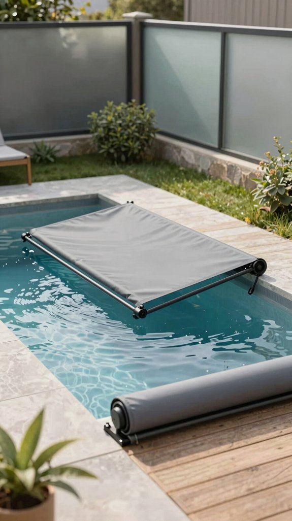 19 Small Backyard Pool Ideas for Compact Outdoor Spaces 14 motorized retractable pool cover