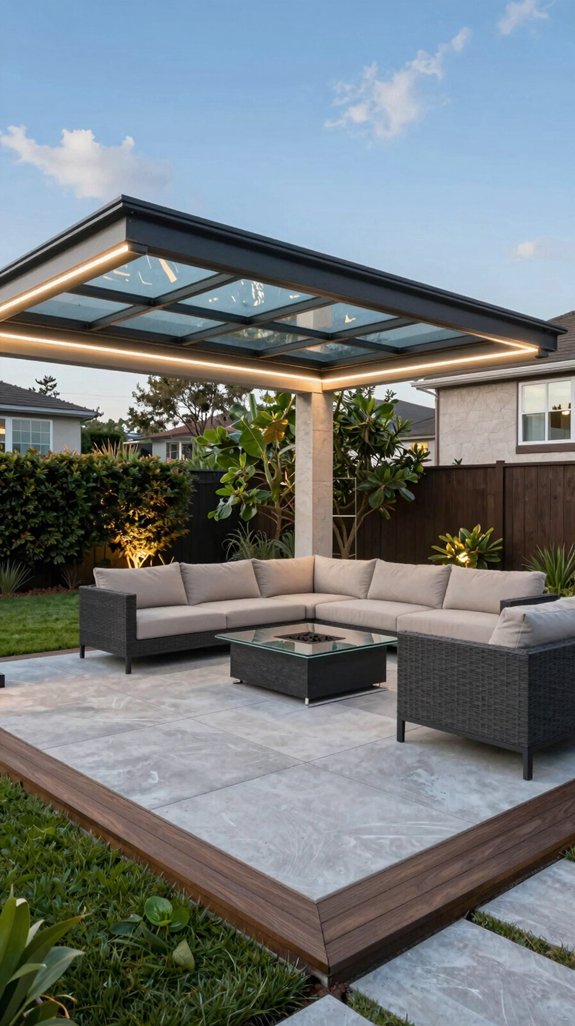 21 Backyard Patio Design Layout Ideas for Functional Spaces 14 motorized retractable roof solution