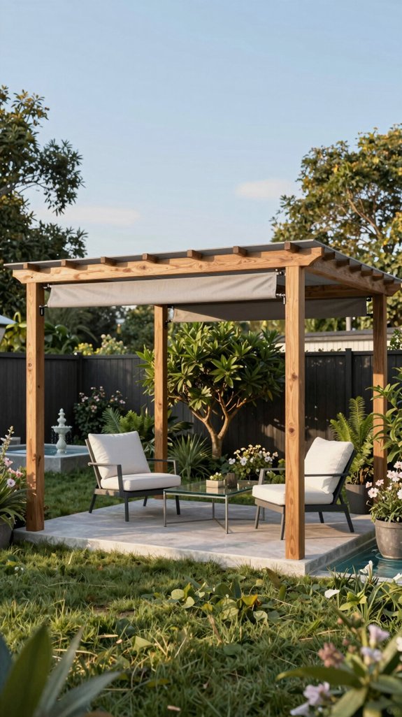 motorized uv blocking retractable roof