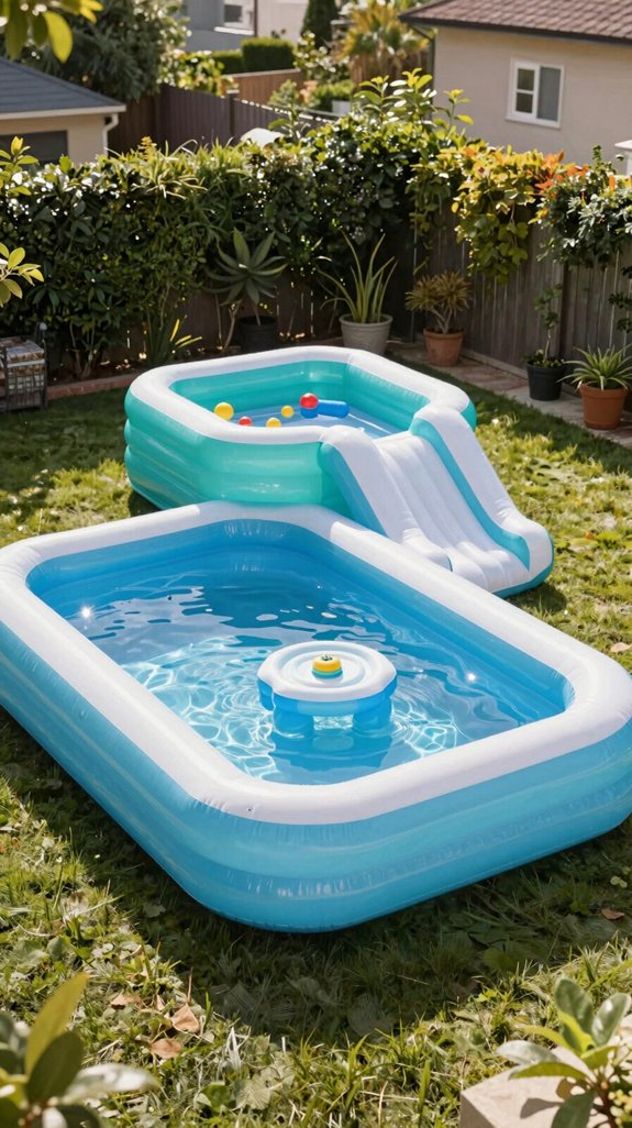 multi level inflatable pool platform