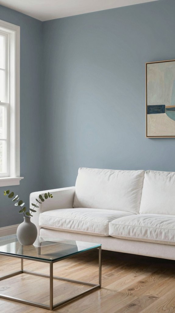 muted blue grey balance