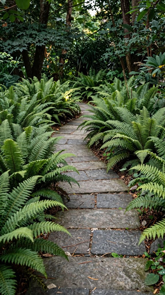native ferns suppress weeds