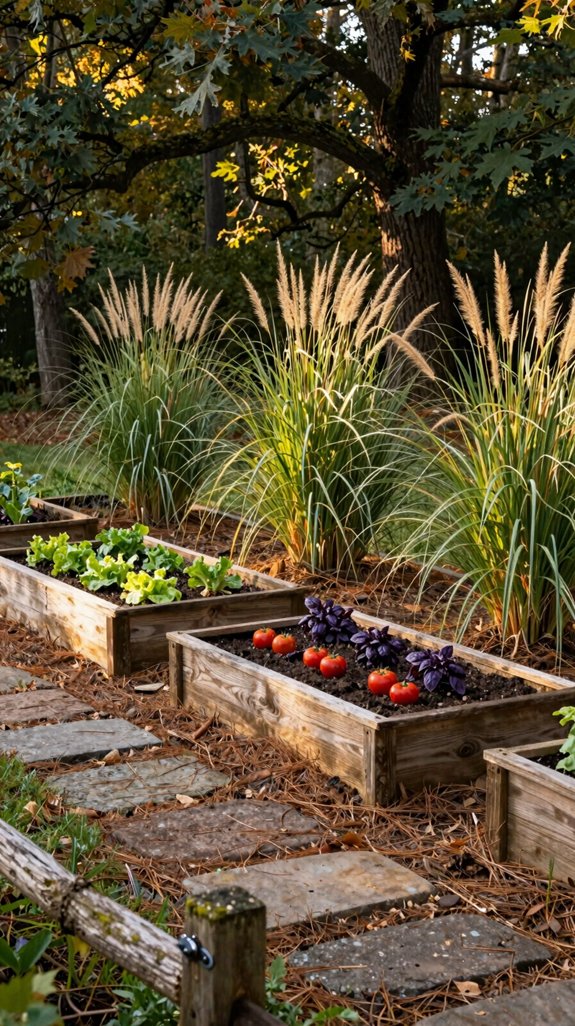 native grasses screen beds