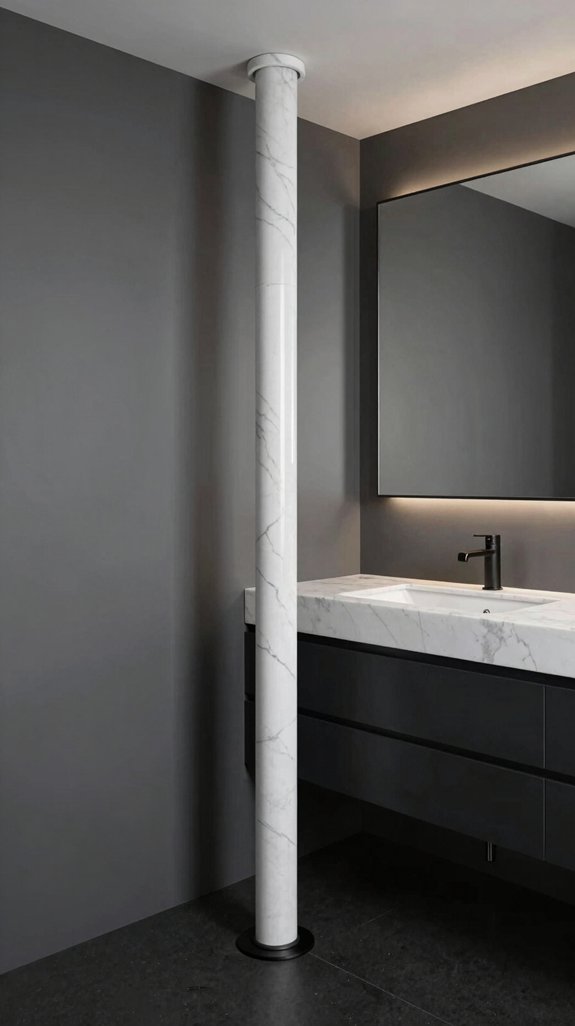 navy marble black elegance