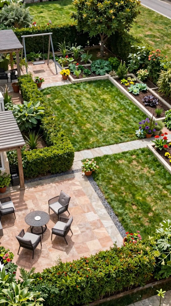 optimized functional outdoor zoning