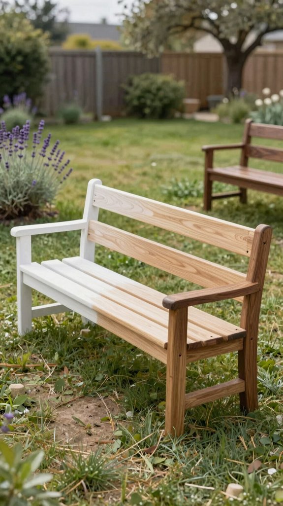 outdoor bench staining guide