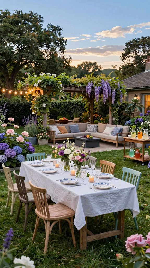 outdoor garden celebration ideas
