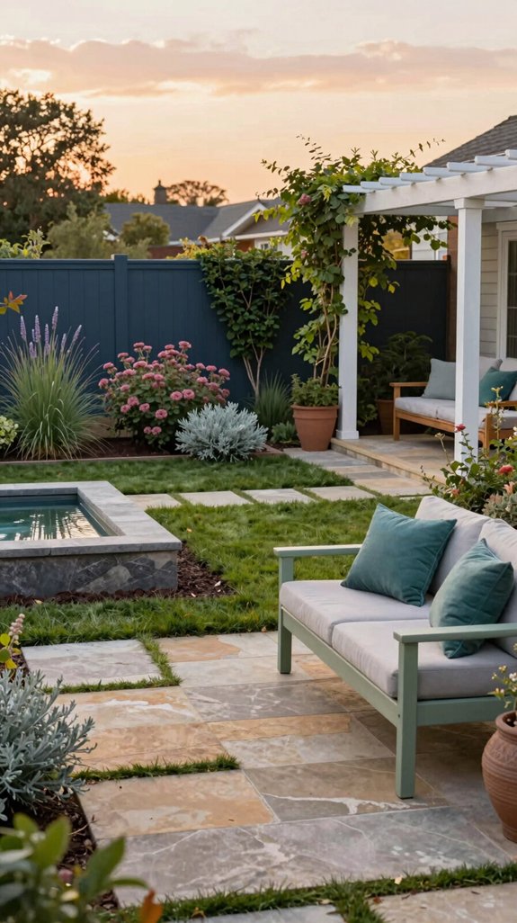 outdoor garden mood palette