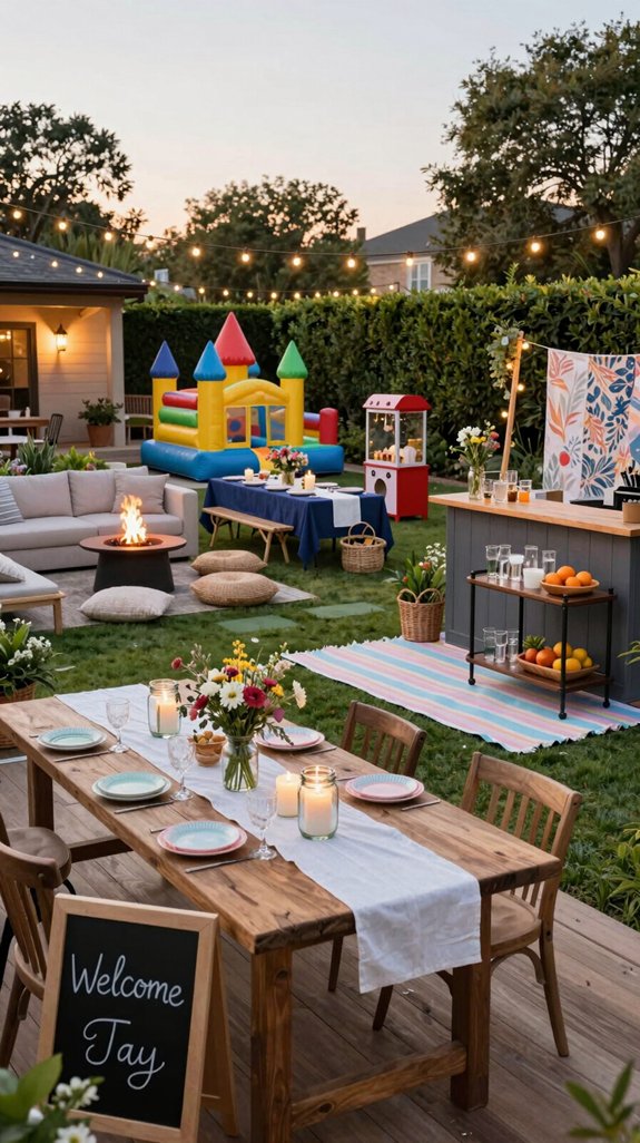 outdoor party setup ideas