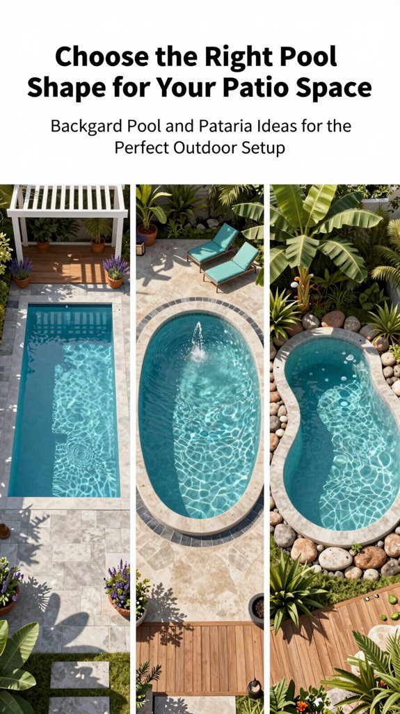 patio aligned pool design