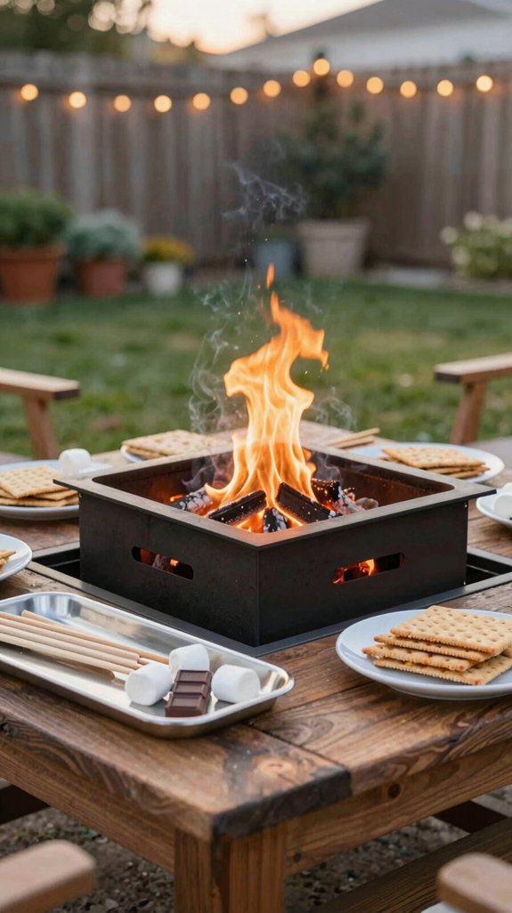 portable fire pit station