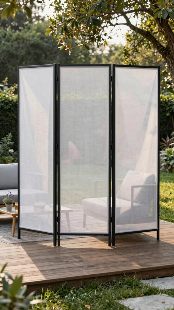 portable folding screen privacy