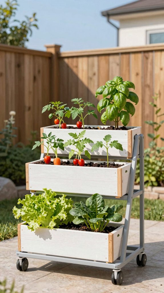 portable uv stable container garden