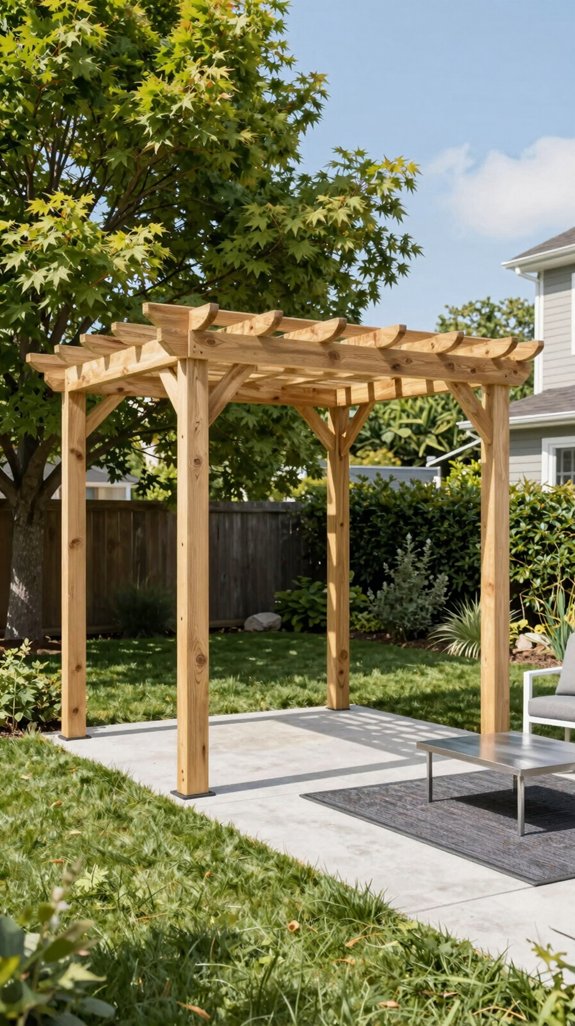 quick lock pergola assembly