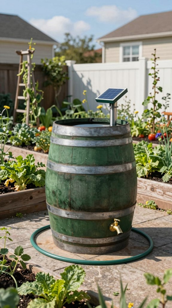 rainwater barrel irrigation system