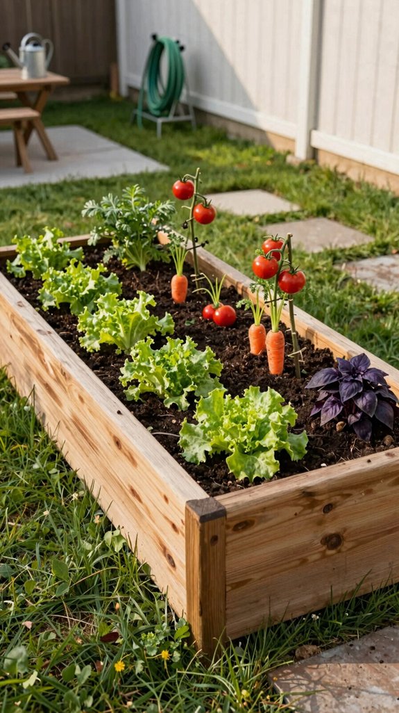 raised cedar garden bed