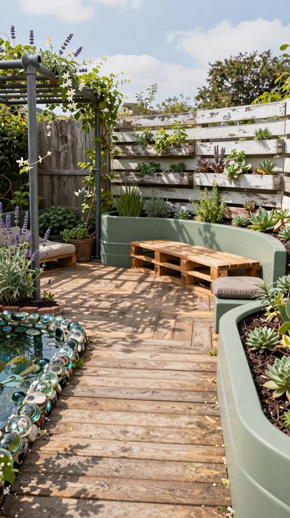 reclaimed materials for sustainable gardens
