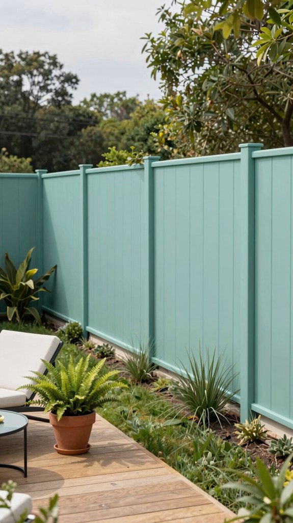 recycled plastic board fencing
