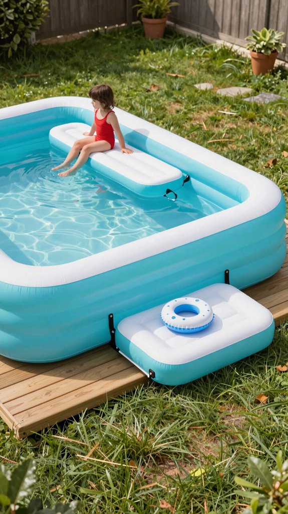 removable pool side seating