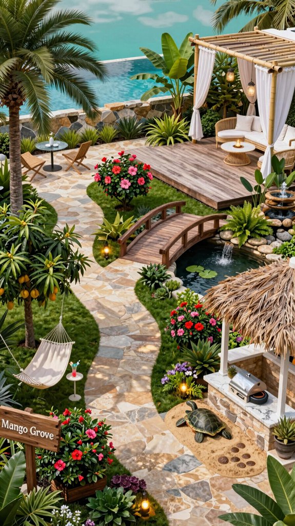 resort style tropical landscaping