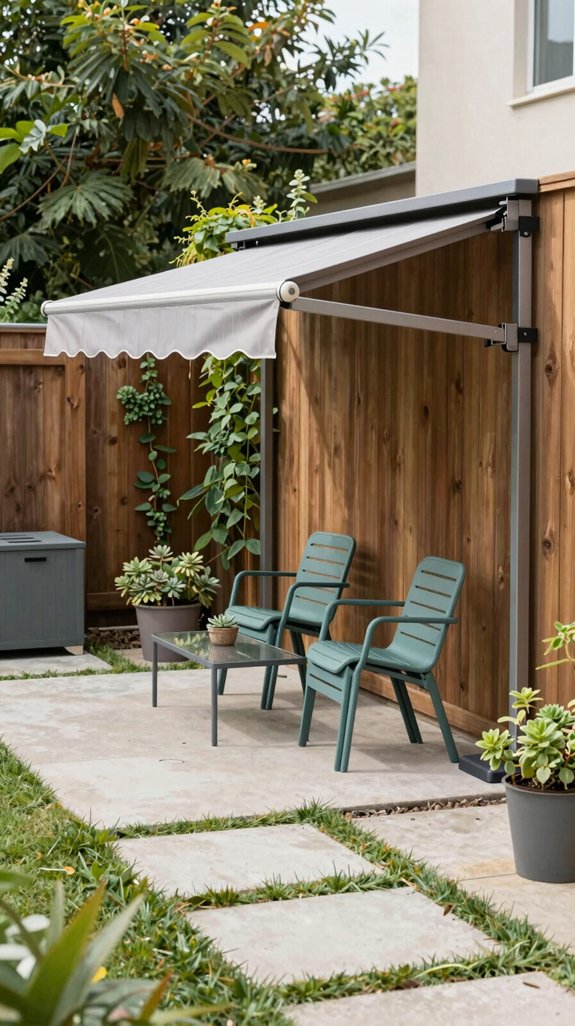 retractable awning expands outdoor space