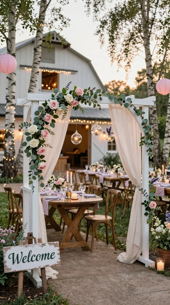 romantic backyard wedding d cor