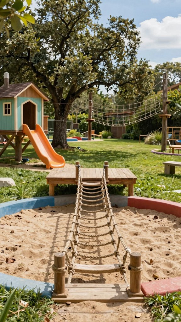 rope bridge play zone