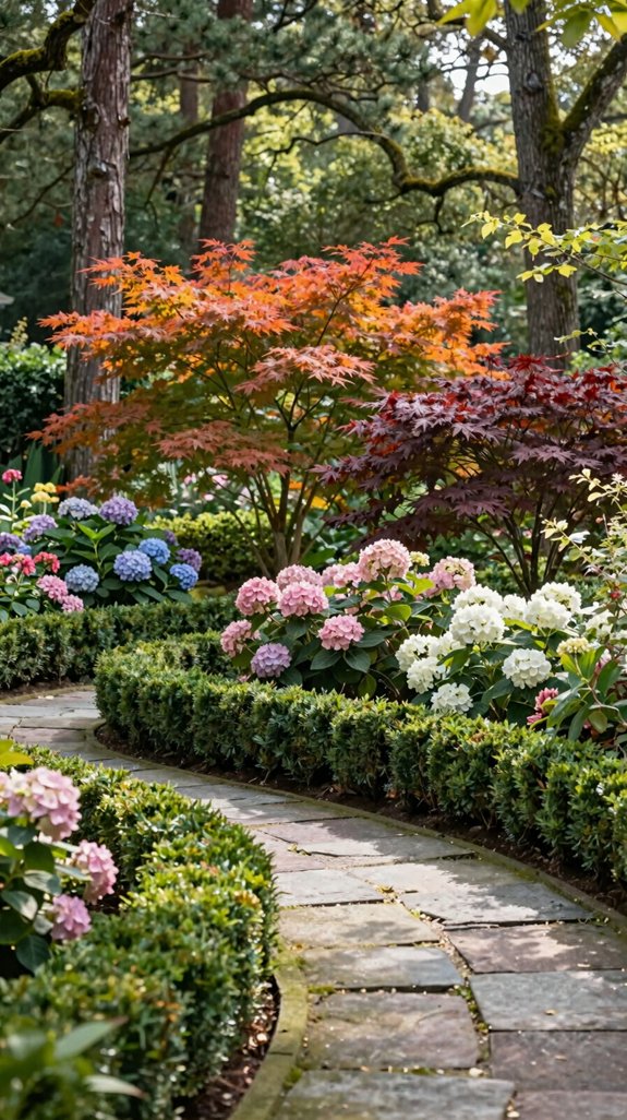 seasonal layered drought tolerant shrubs