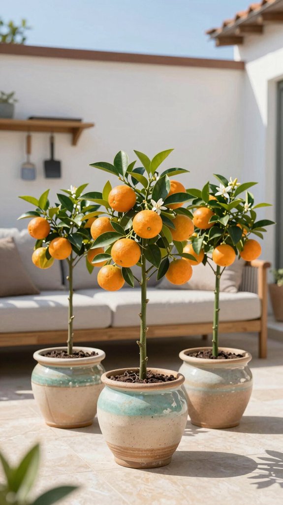 semi dwarf citrus container gardening