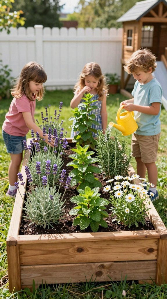 21 Kids Backyard Ideas for Fun Outdoor Play Areas 12 sensory herb garden playground