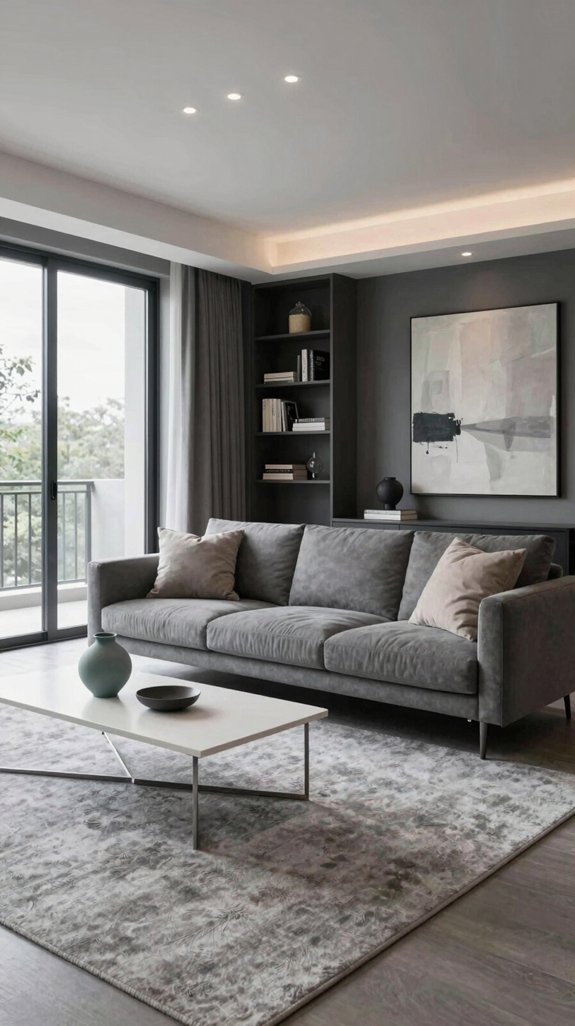 serene layered gray neutrals
