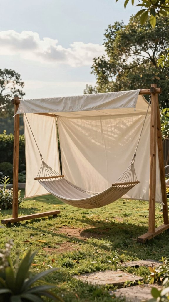 shade canopy hammock retreat
