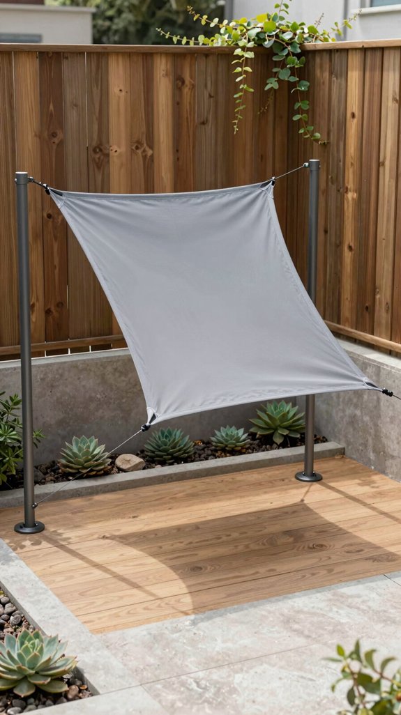 slim adjustable shade sail